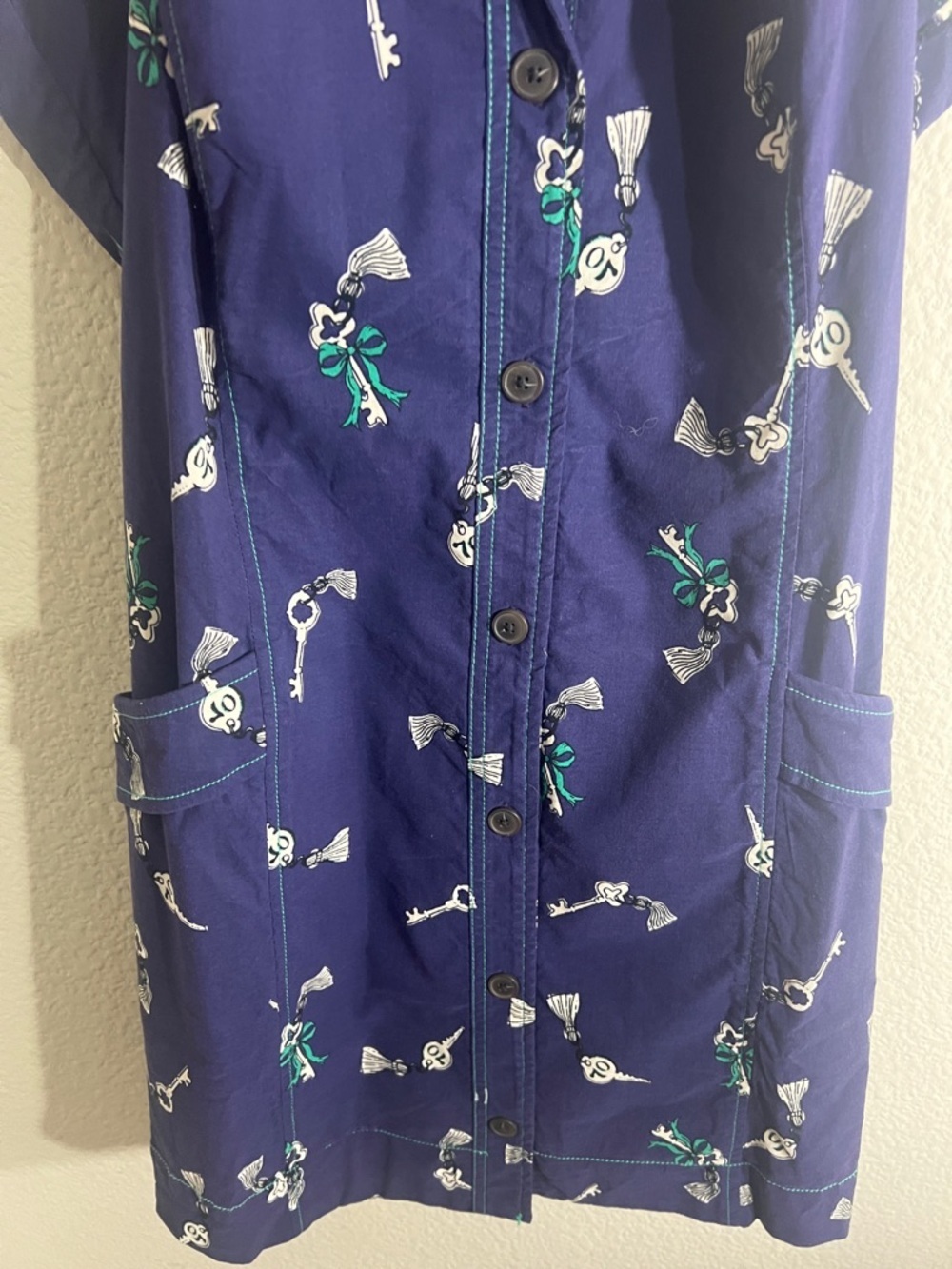 Anthropologie The Amelia Collared Mini Dress Sz M XL Maeve summer vacation comfy - Picture 5 of 10
